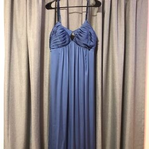 BCBG Paris Blue Goddess Maxi Gown size 10